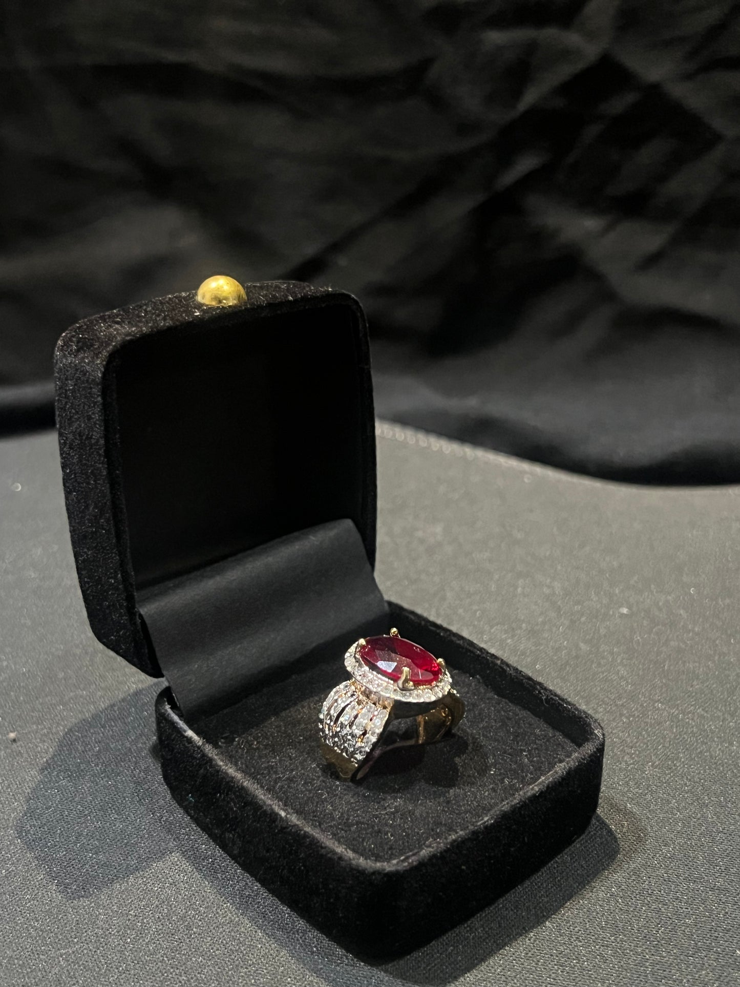 Scarlet Spark Ring