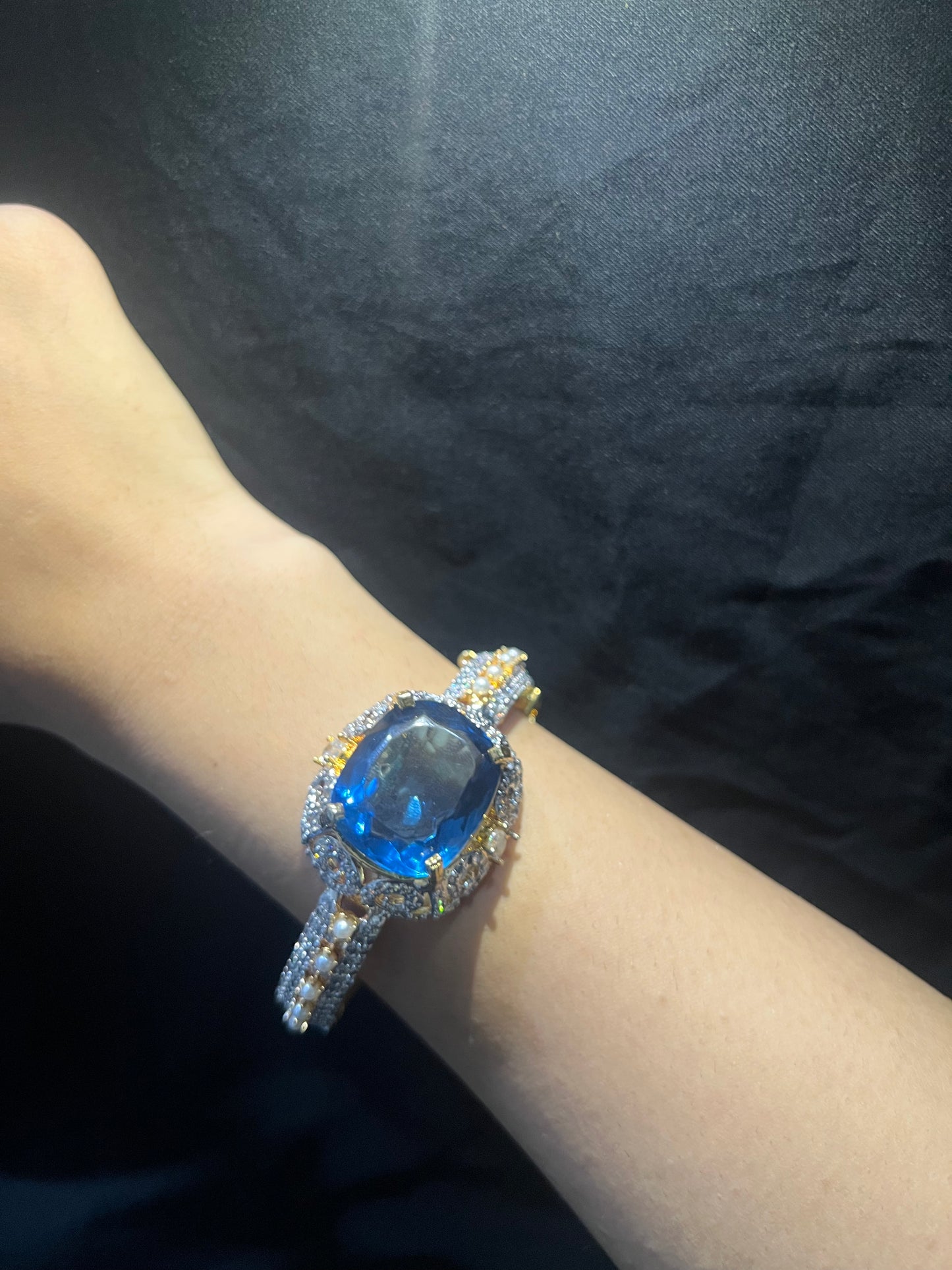 Sapphire Splendor Bangle