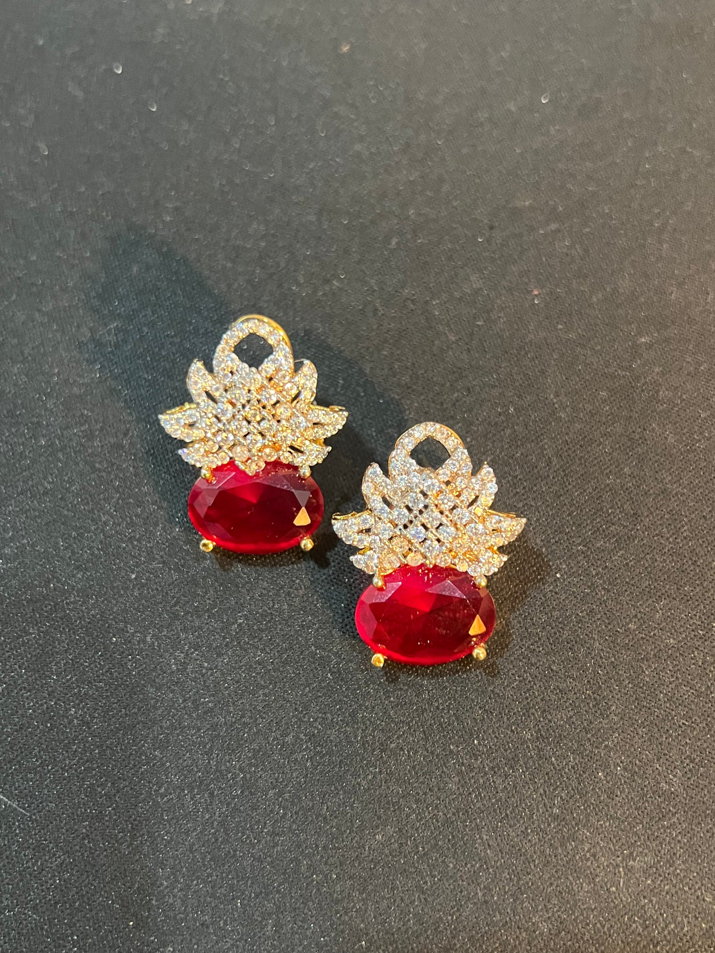 Ruby Bloom Earrings