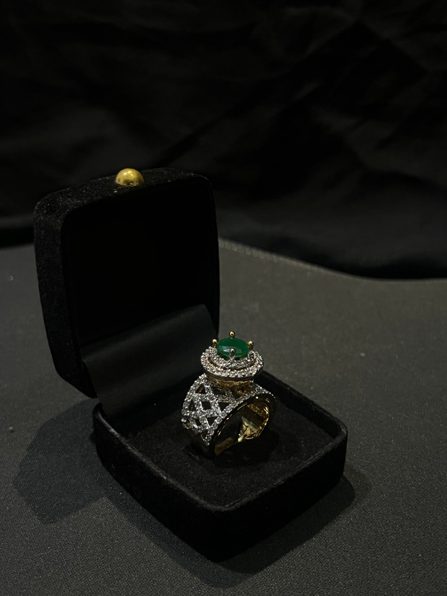 Emerald Eclipse Ring