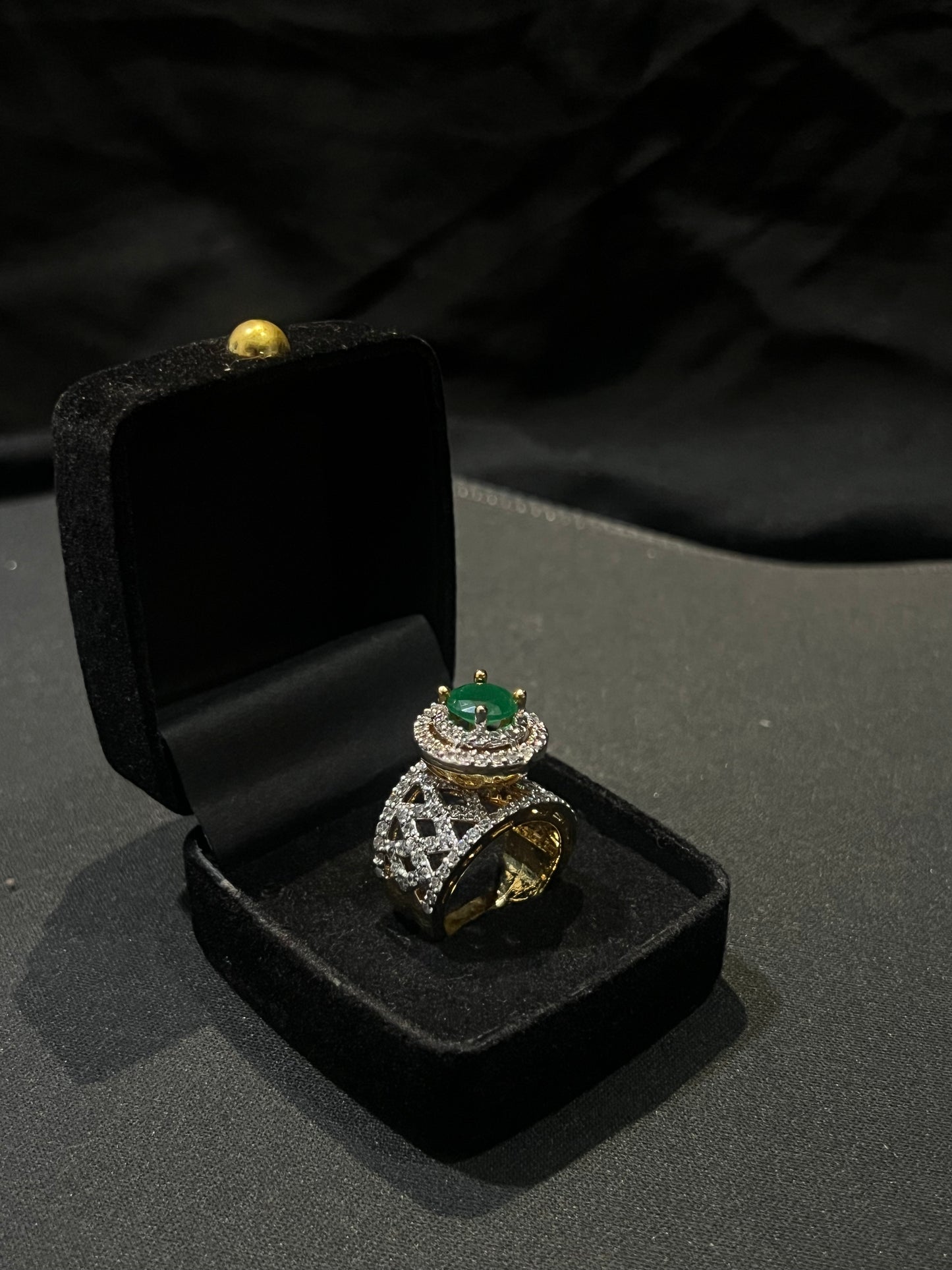 Emerald Eclipse Ring
