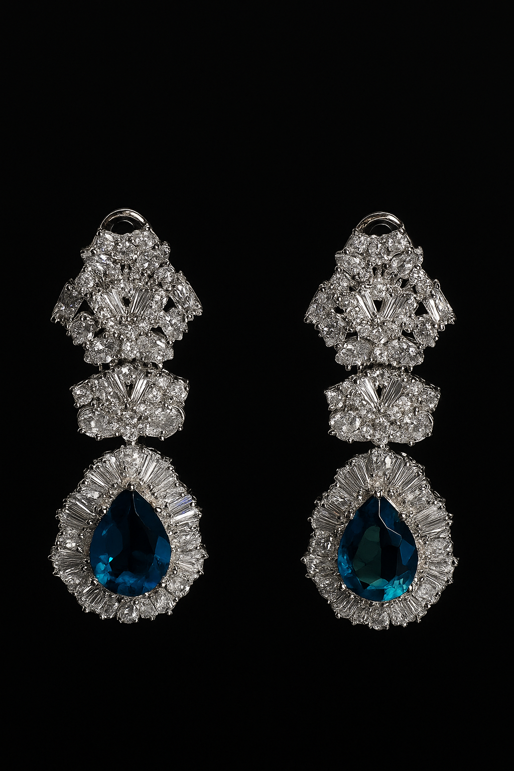 Rodium Atire Earings