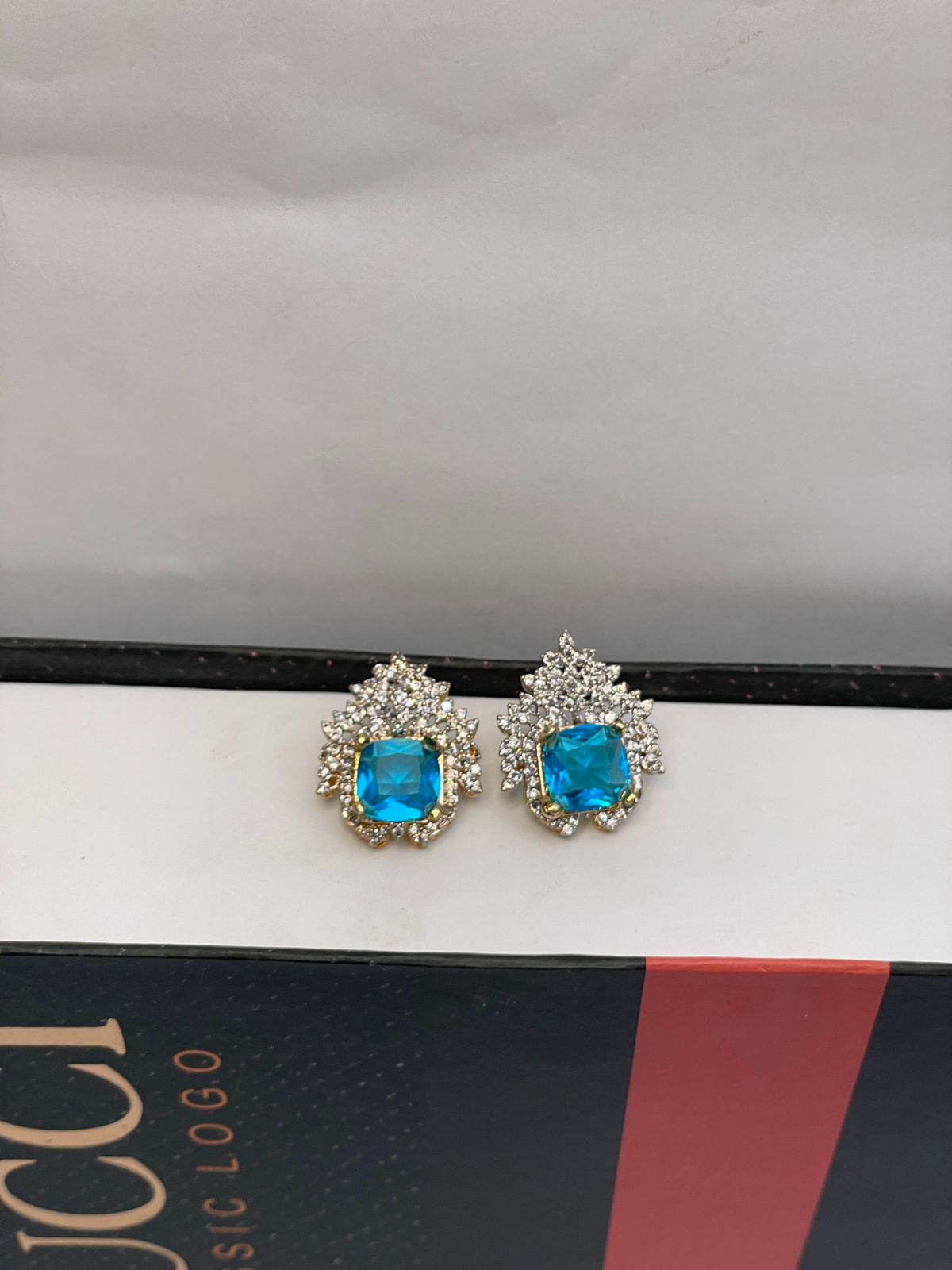 Blue Topaz Studs