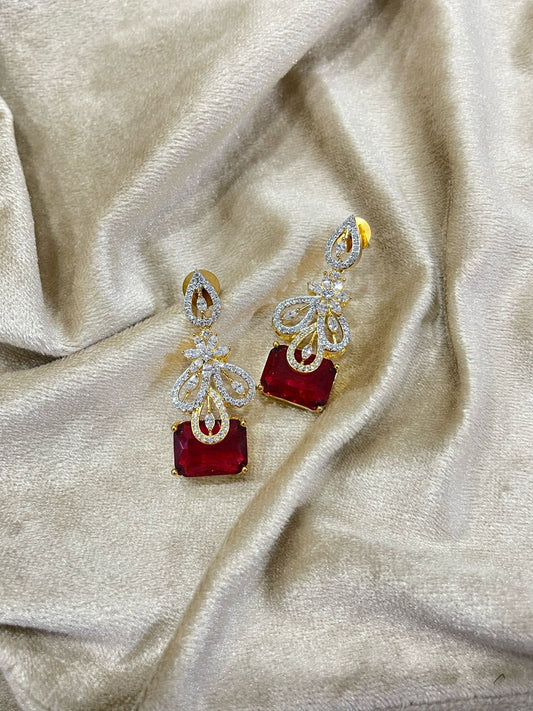 Dazzling Ruby Earrings
