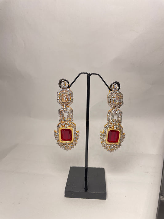Changeable Four Stones Earrings