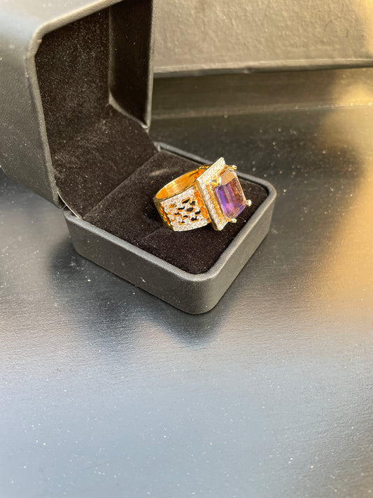 Amethyst Aura Ring