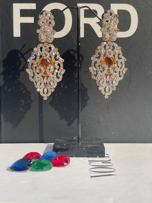 Changeable Four Stones Earrings