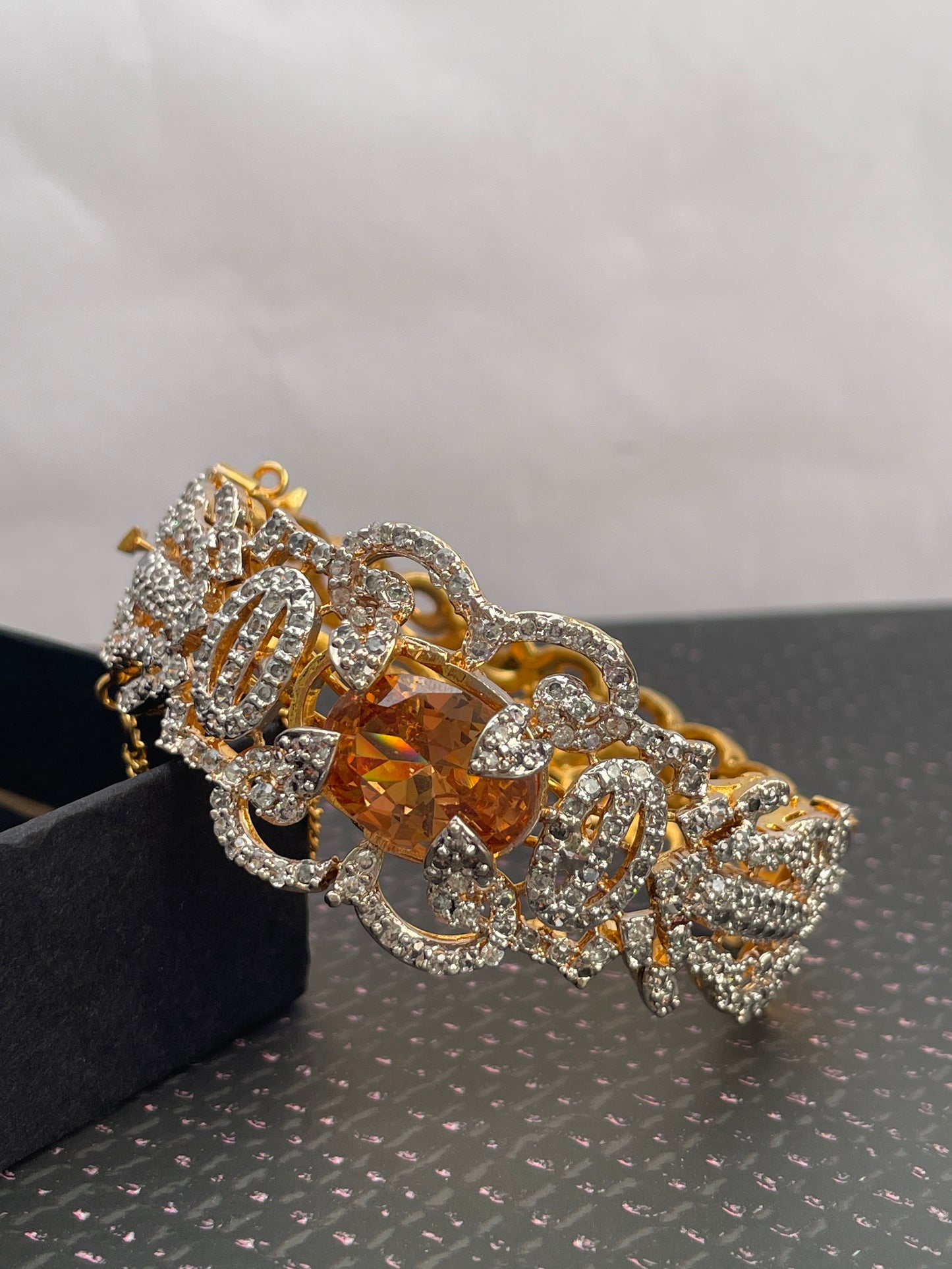 Ember Aura  changeable Stones Bangle