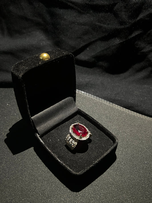 Scarlet Spark Ring
