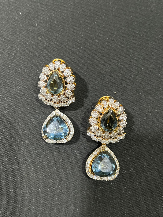 Sapphire Teardrop Earrings