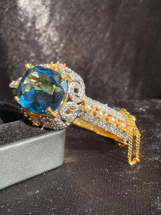 Sapphire Splendor Bangle