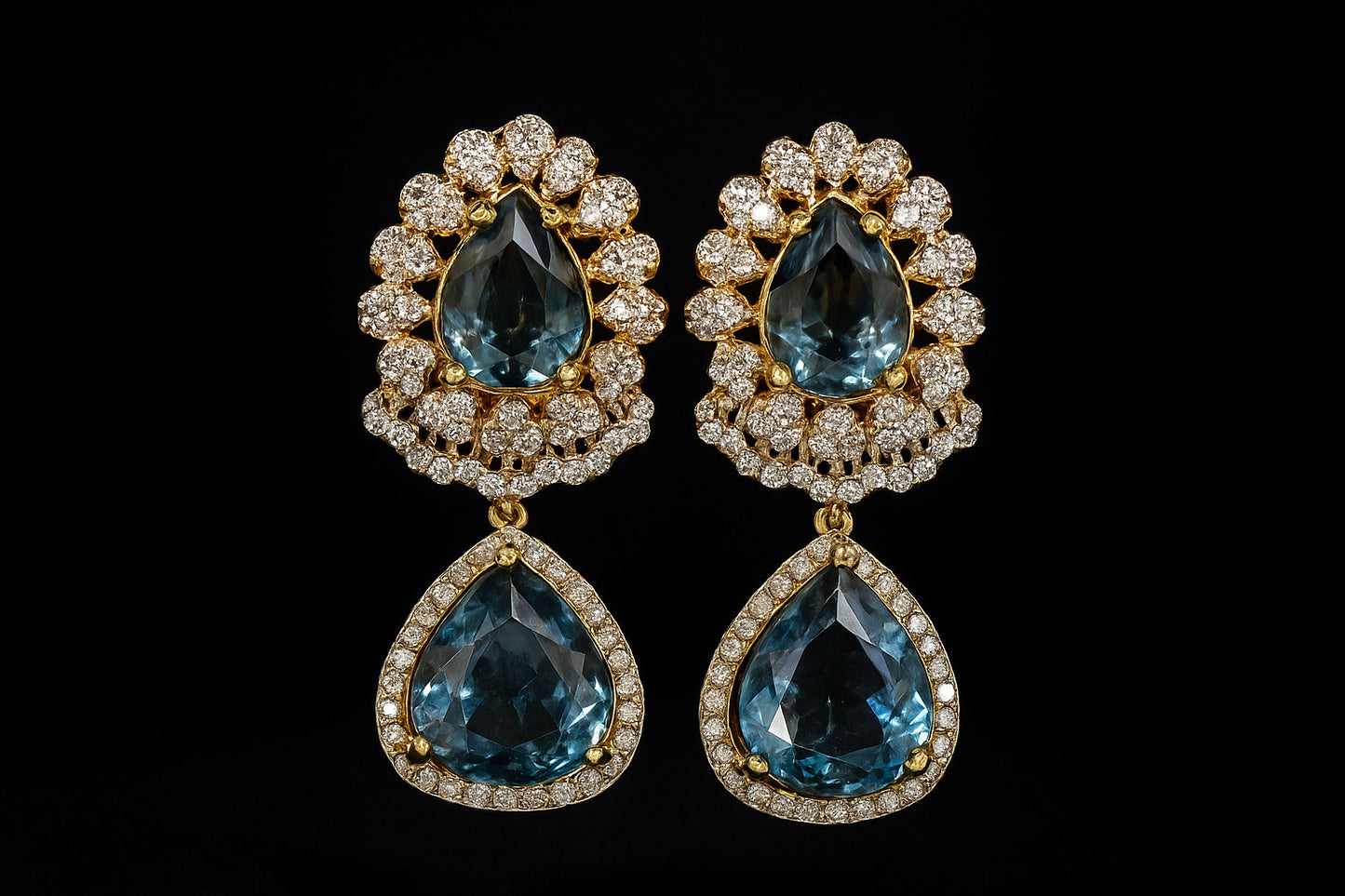 Sapphire Teardrop Earrings