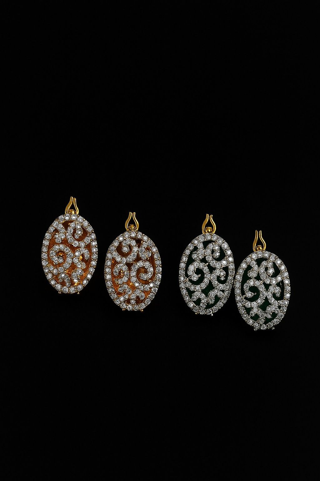 Changeable Stones Royal Earings