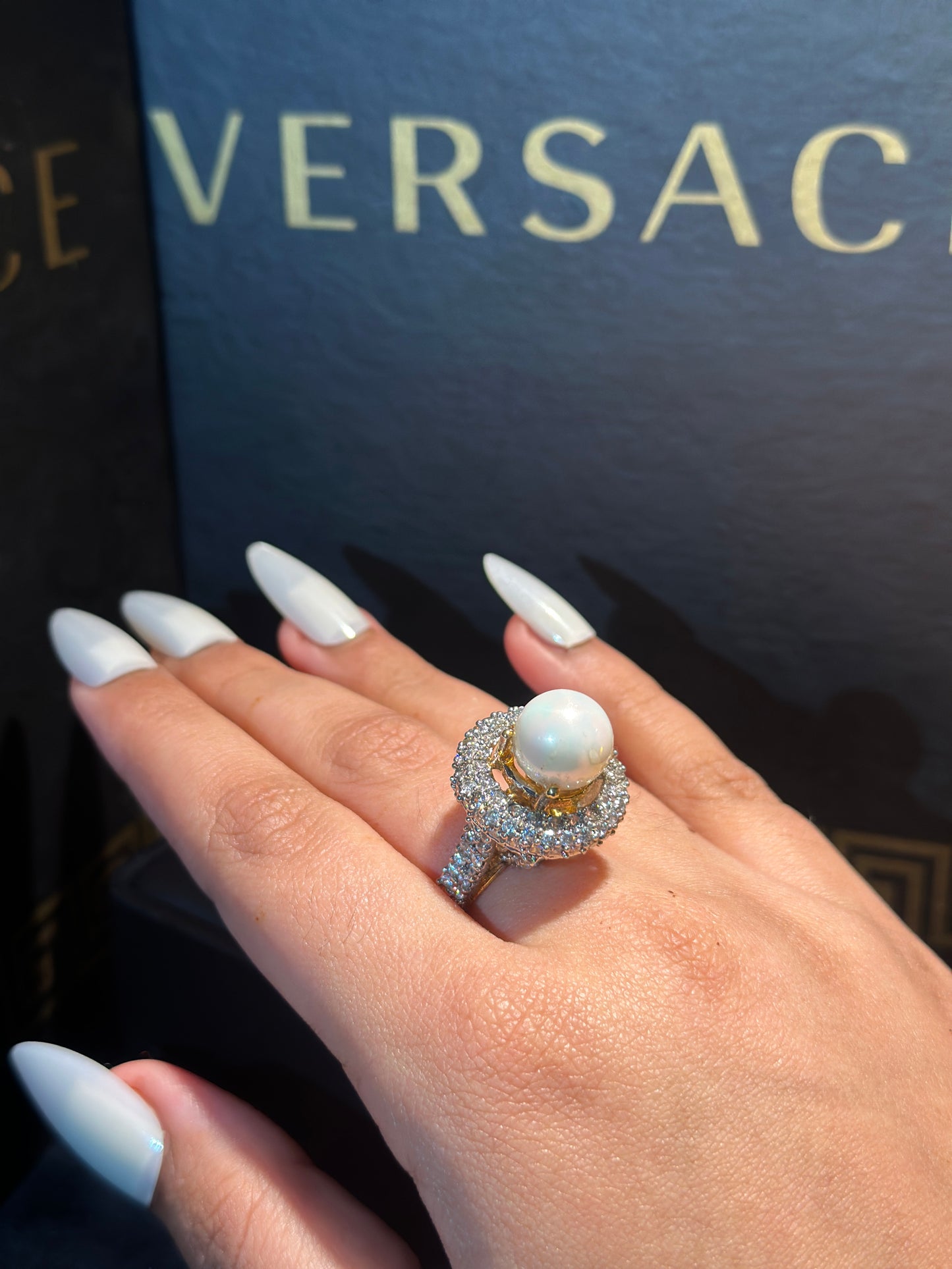 Crowned Pearl Ring