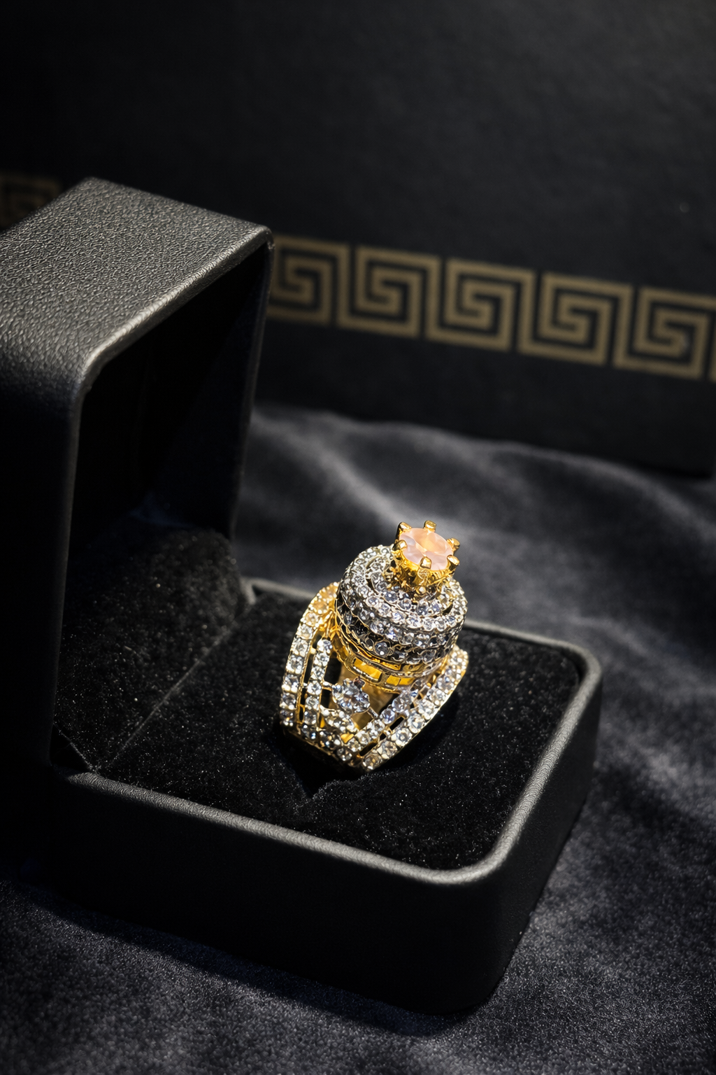 Pink Crown Ring