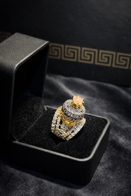 Pink Crown Ring