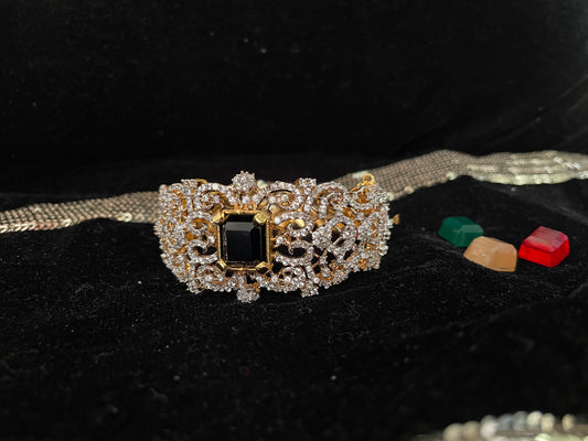 Noir Luxe Changeable Stone Bnagle
