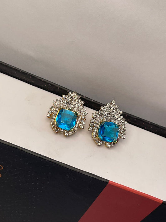Blue Topaz Studs